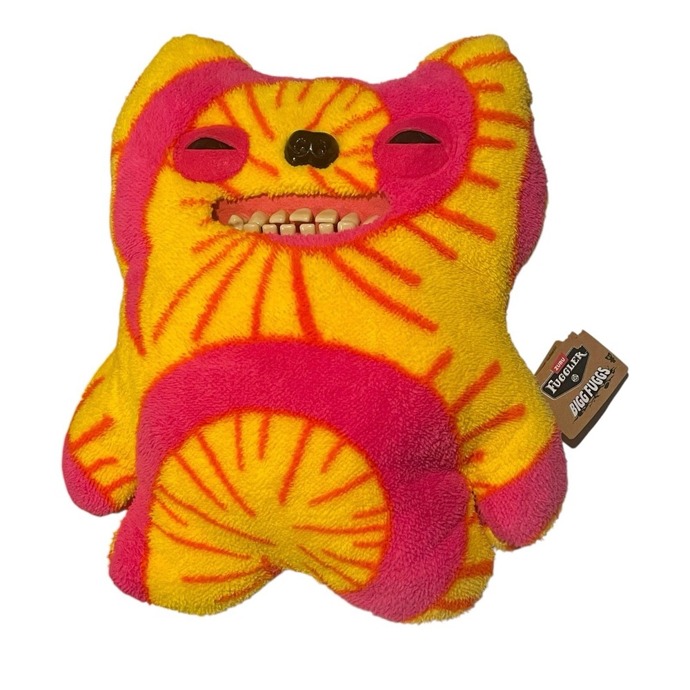 Bigg Fuggler Fugg Old Tooth 17" Plush Spin Master Tie-dye XL Big Ugly Monster